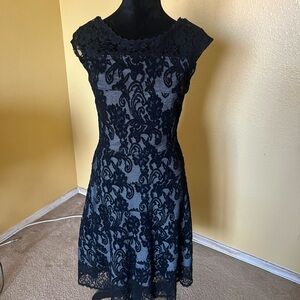 New York & Company Black Lace Midi black Dress